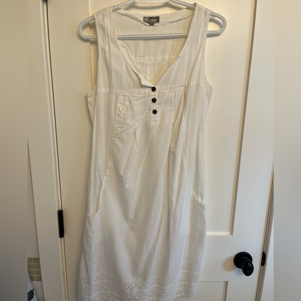White cotton summer dress by Chai